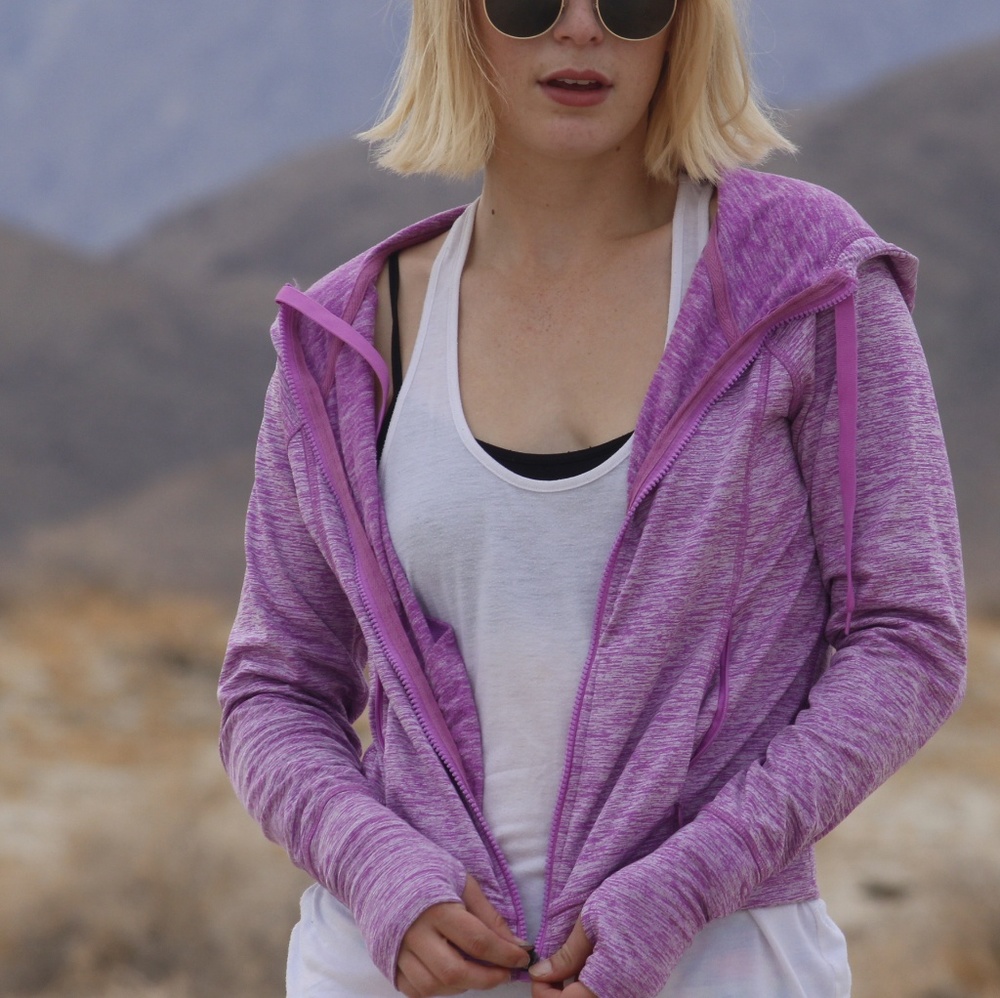 Lilac purple athletic jacket